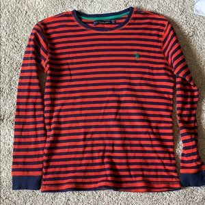 Red and blue polo long sleeve